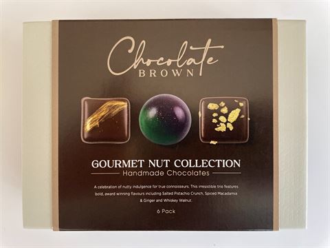 Handmade Chocolates 6 Pack -Gourmet Nut Collection