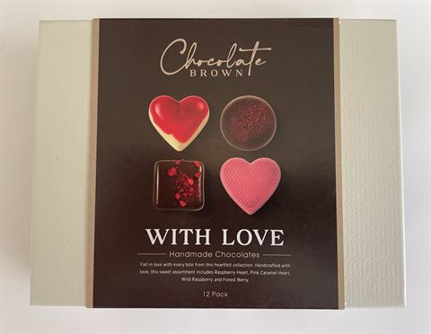 Handmade Chocolates 12 Pack - With Love