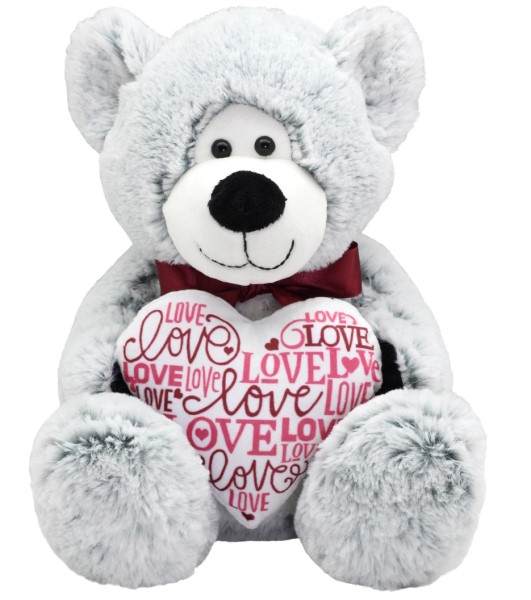 Large Grey Love Bear