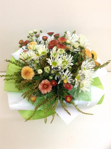 Small Mixed Chrysanthemum Hand Tied Bouquet