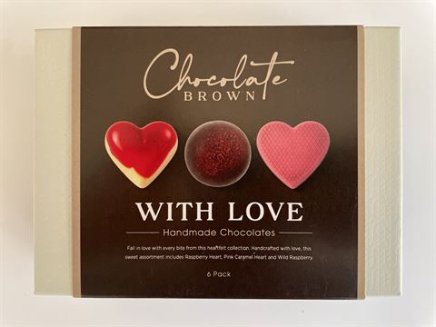 Handmade Chocolates 6 Pack -With Love