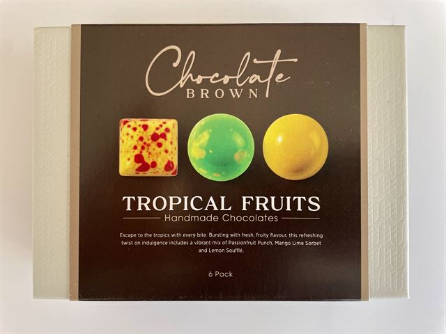 Handmade Chocolates 6 Pack - Tropical Fruits 