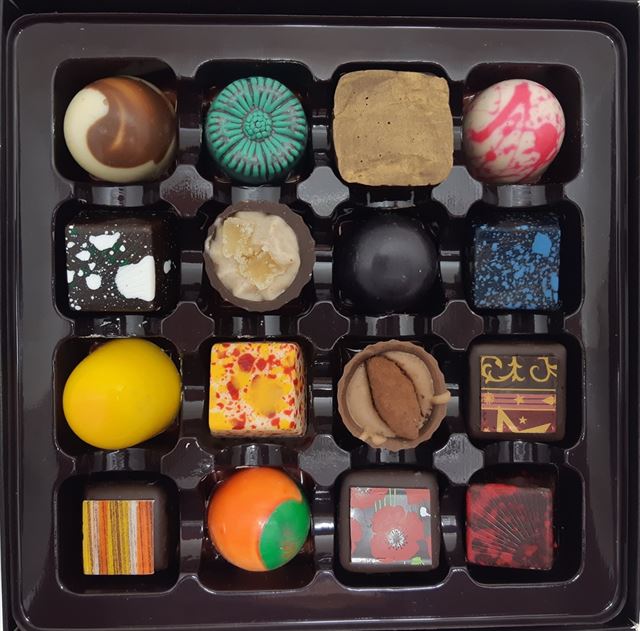 16 box mixed handmade chocolates